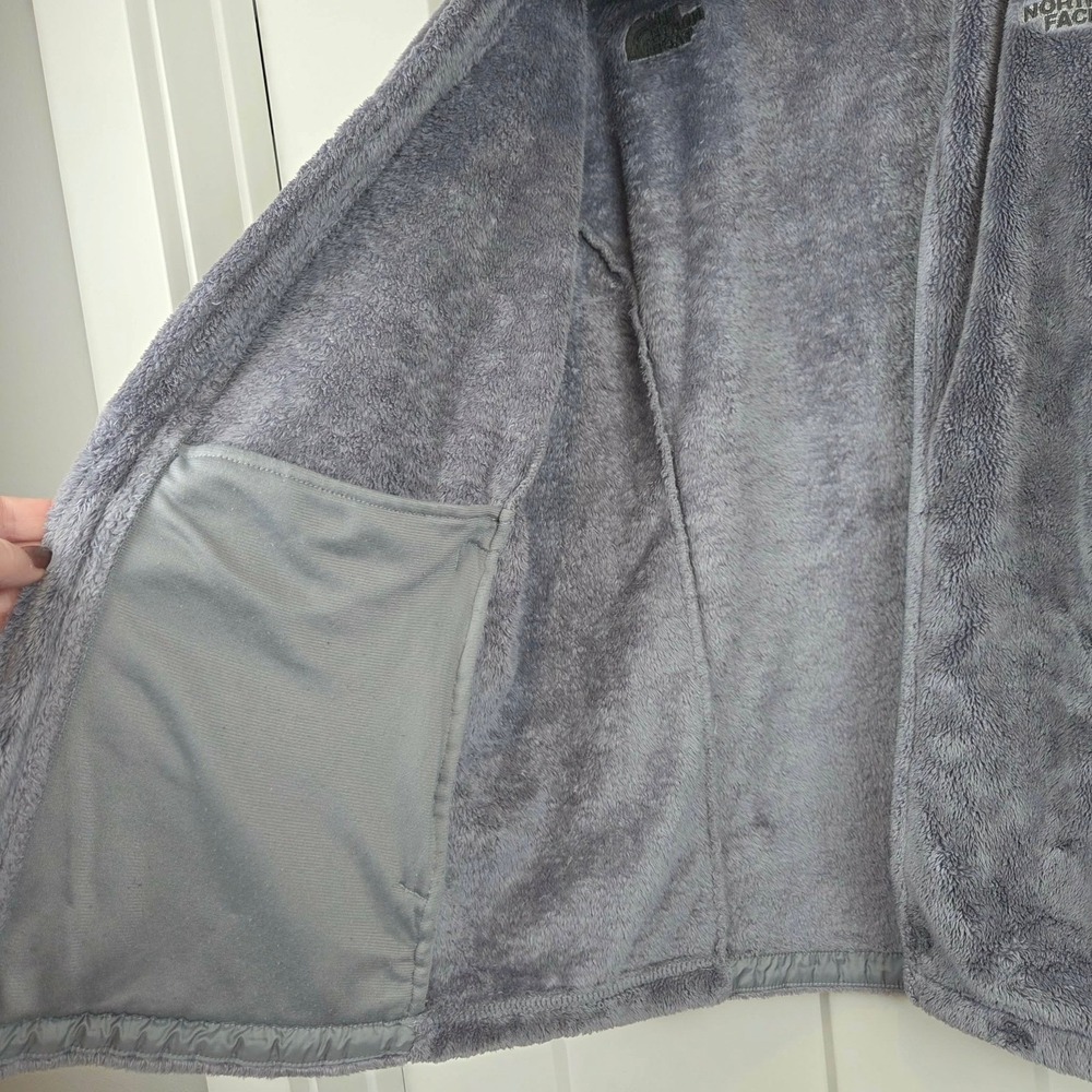 The North Face Womens Fleece Jacket Gray Zip Up Cozy Warm Outerwear Size XL - Picture 5 of 12